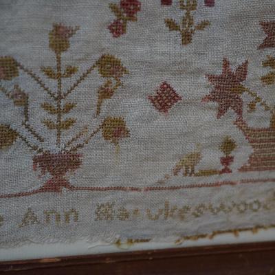 DATED SAMPLER 1840's  ALPHABET