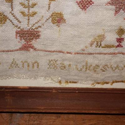 DATED SAMPLER 1840's  ALPHABET