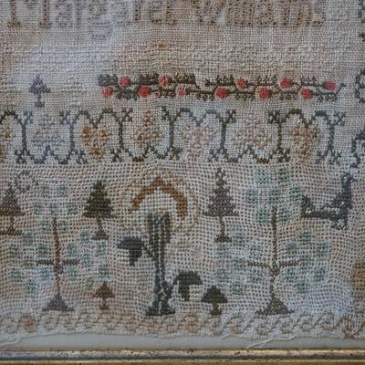 ANTIQUE SAMPLER DATED 1772 MARGARET WILLIAMS