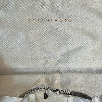 Stunning Ross Simons Sterling wrapped wire Italian necklace in presentation case