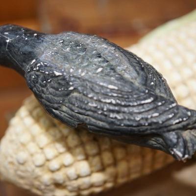 FOLK ART - CROWS ON CORN PULL TOY