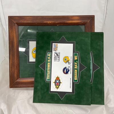 -123- SPORTS | Framed Green Bay Packers First Day Issued