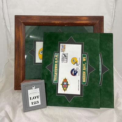 -123- SPORTS | Framed Green Bay Packers First Day Issued