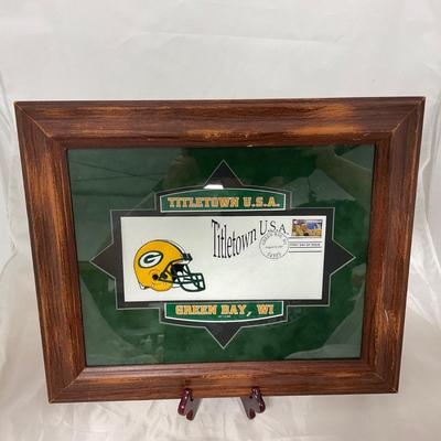 -123- SPORTS | Framed Green Bay Packers First Day Issued