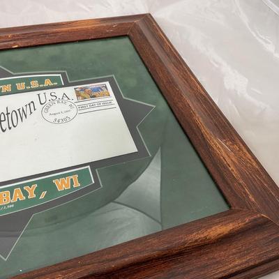 -123- SPORTS | Framed Green Bay Packers First Day Issued