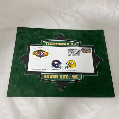 -123- SPORTS | Framed Green Bay Packers First Day Issued