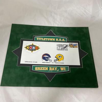 -123- SPORTS | Framed Green Bay Packers First Day Issued