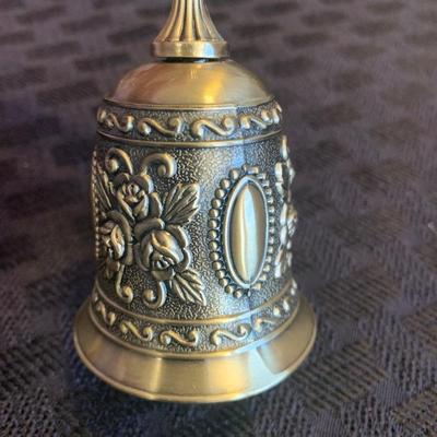 1970â€™s Bell Pendant Necklace and Brass Bell