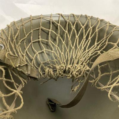 -139- MILITARY | Post World War II Era Army Helmet With Mesh Top