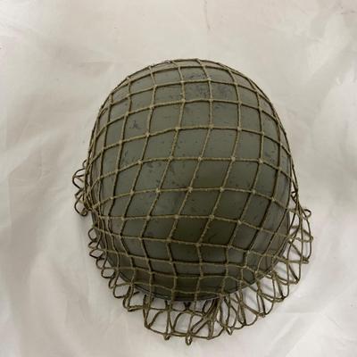 -139- MILITARY | Post World War II Era Army Helmet With Mesh Top