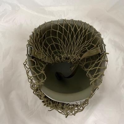 -139- MILITARY | Post World War II Era Army Helmet With Mesh Top