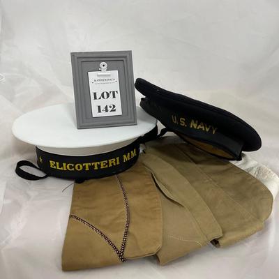 -142- MILITARY | World War II Era USA Navy Hats