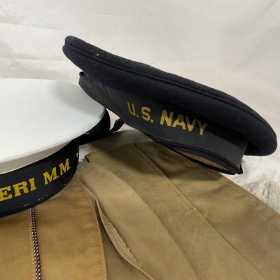 -142- MILITARY | World War II Era USA Navy Hats