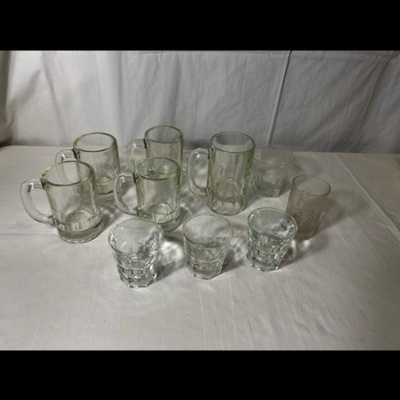 Lot of 10 Assorted Drinking Glassware