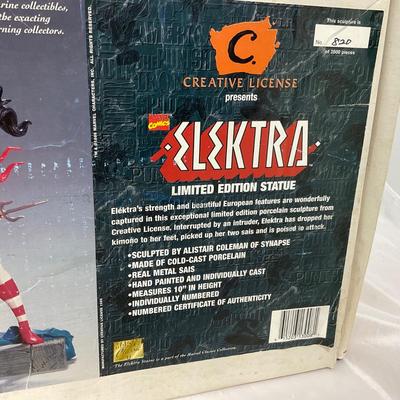 -154- VINTAGE | Elektra Limited Edition Red Costume Statue