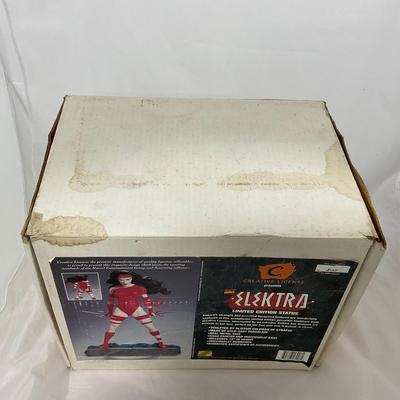 -154- VINTAGE | Elektra Limited Edition Red Costume Statue