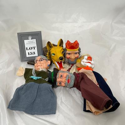 -153- VINTAGE | 1960â€™s Rubber Faced Hand Puppets
