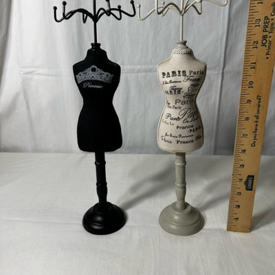 2 Female Mannequin Jewelry Stands