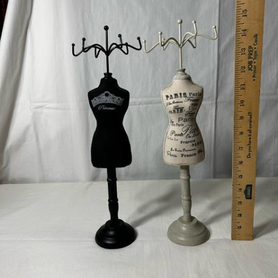 2 Female Mannequin Jewelry Stands