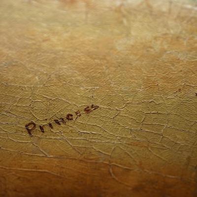 19TH CENTURY PRIMITIVE PAINTING OF A FOWL. FRAMED