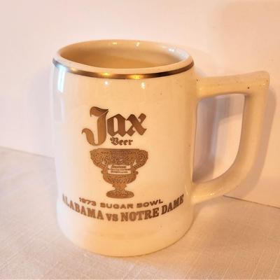 Lot #92  Vintage JAX Beer Sugar Bowl mug - 1973