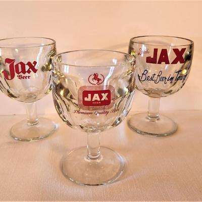 Lot #95  Three Vintage JAX Beer Mugs