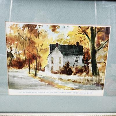 MARION B. BROWN METAL SILVER FRAMED PRINT