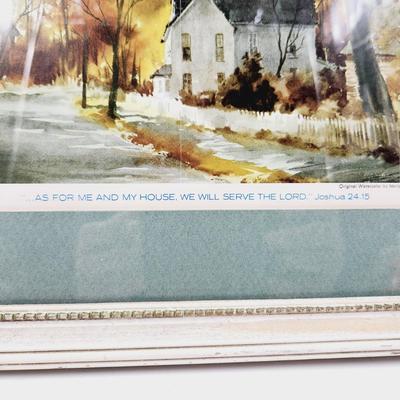 MARION B. BROWN METAL SILVER FRAMED PRINT