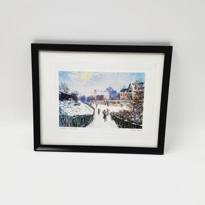 CLAUDE MONET BOULEVARD SAINT DENIS FRAMED PRINT