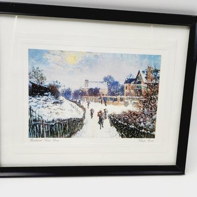 CLAUDE MONET BOULEVARD SAINT DENIS FRAMED PRINT