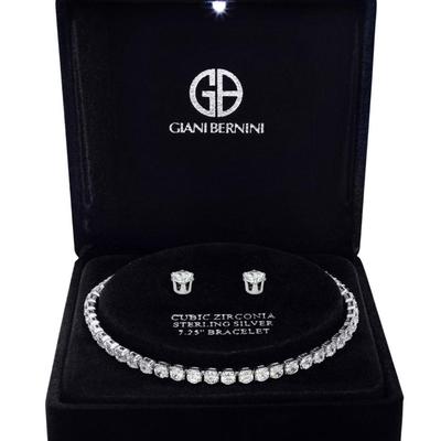 Giani bernini cubic best sale zirconia sterling silver earrings
