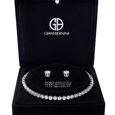 Giani Bernini Cubic Zirconia Sterling Silver 7.25