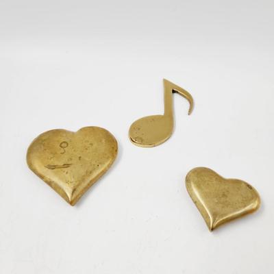 BRASS HEARTS & MUSICAL NOTE