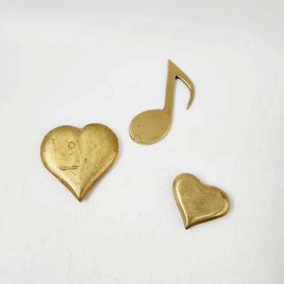 BRASS HEARTS & MUSICAL NOTE