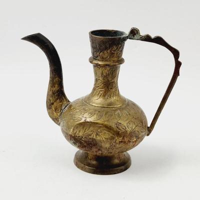 BEAUTIFUL ETCHED BRASS PITCHER