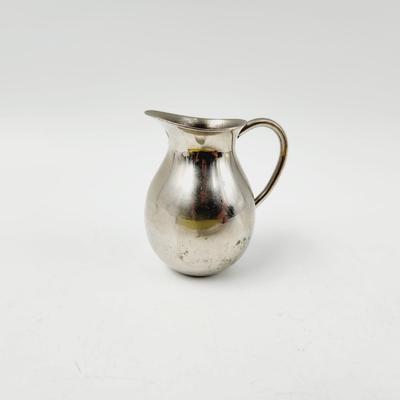 CUTE SILVER TONE METAL SMALL PITCHER