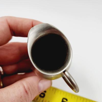 CUTE SILVER TONE METAL SMALL PITCHER