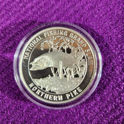 National Fishing Grand Slam Silver Coin Collection NORTHERN PIKE Coin