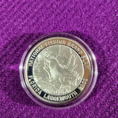 National Fishing Grand Slam Silver Coin Collection FLORIDA LARGEMOUTH BASS Coin