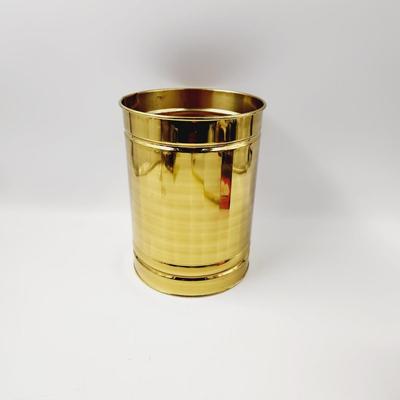 SMALL BRASS TRASH CAN