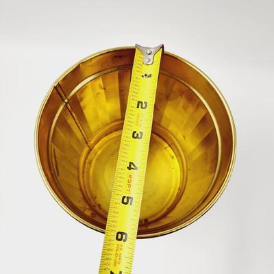 SMALL BRASS TRASH CAN