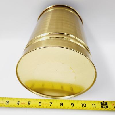 SMALL BRASS TRASH CAN