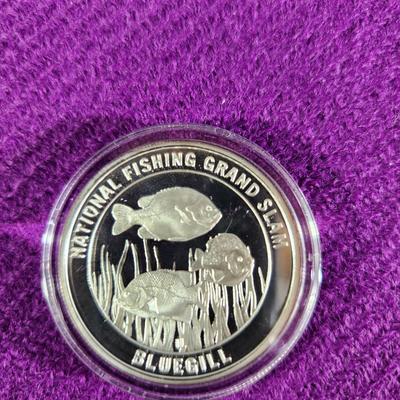 National Fishing Grand Slam Silver Coin Collection BLUEGILL Coin