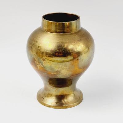 FUN URN STYLE SOLID BRASS VASE