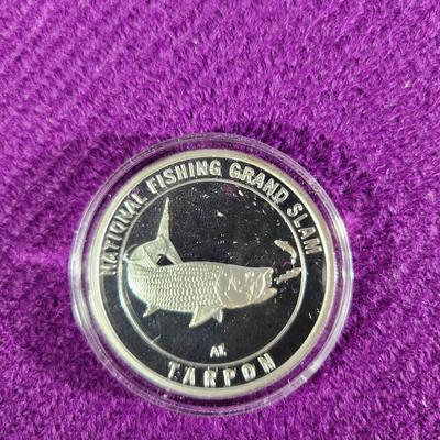 National Fishing Grand Slam Silver Coin Collection TARPON Coin