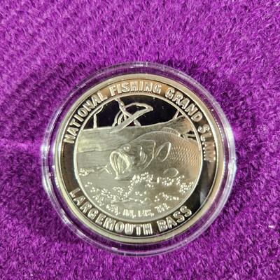 National Fishing Grand Slam Silver Coin Collection LARGEMOUTH BASS Coin