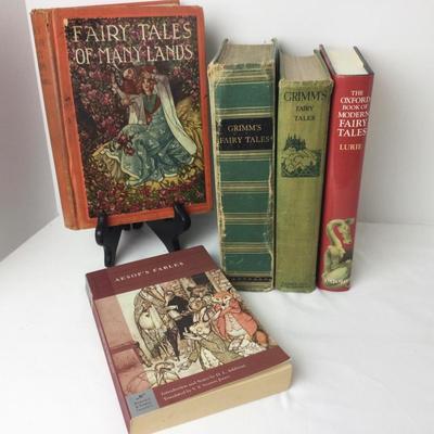940 Vintage Fairy Tales Lot Grimmâ€™s Fairytales Josef Scarl Complete Edition