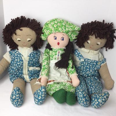 941 Vintage Rag Doll Lot