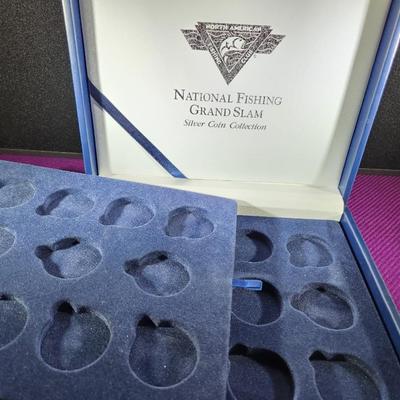 National Fishing Grand Slam Silver Coin Collection Display and Storage Box