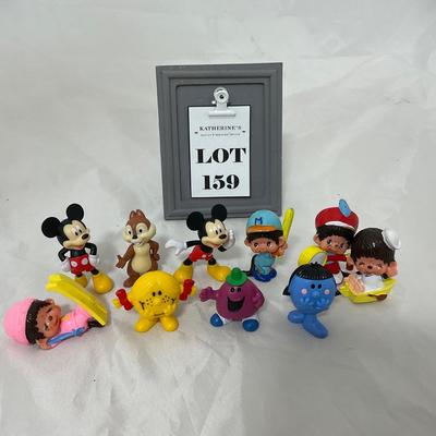 -159- VINTAGE | 1980â€™s Monchichi | Mr./Little Miss | Disney Figures
